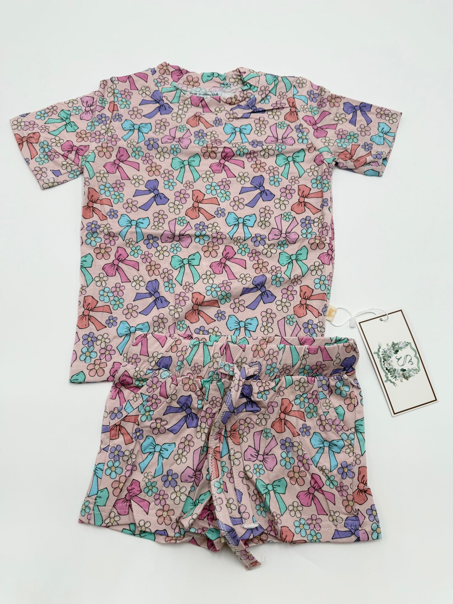 Girls Daisy Bows Lounge Set