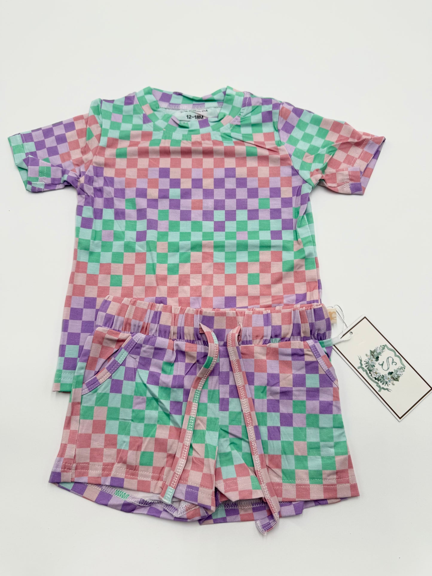 Colorful Check Lounge Set