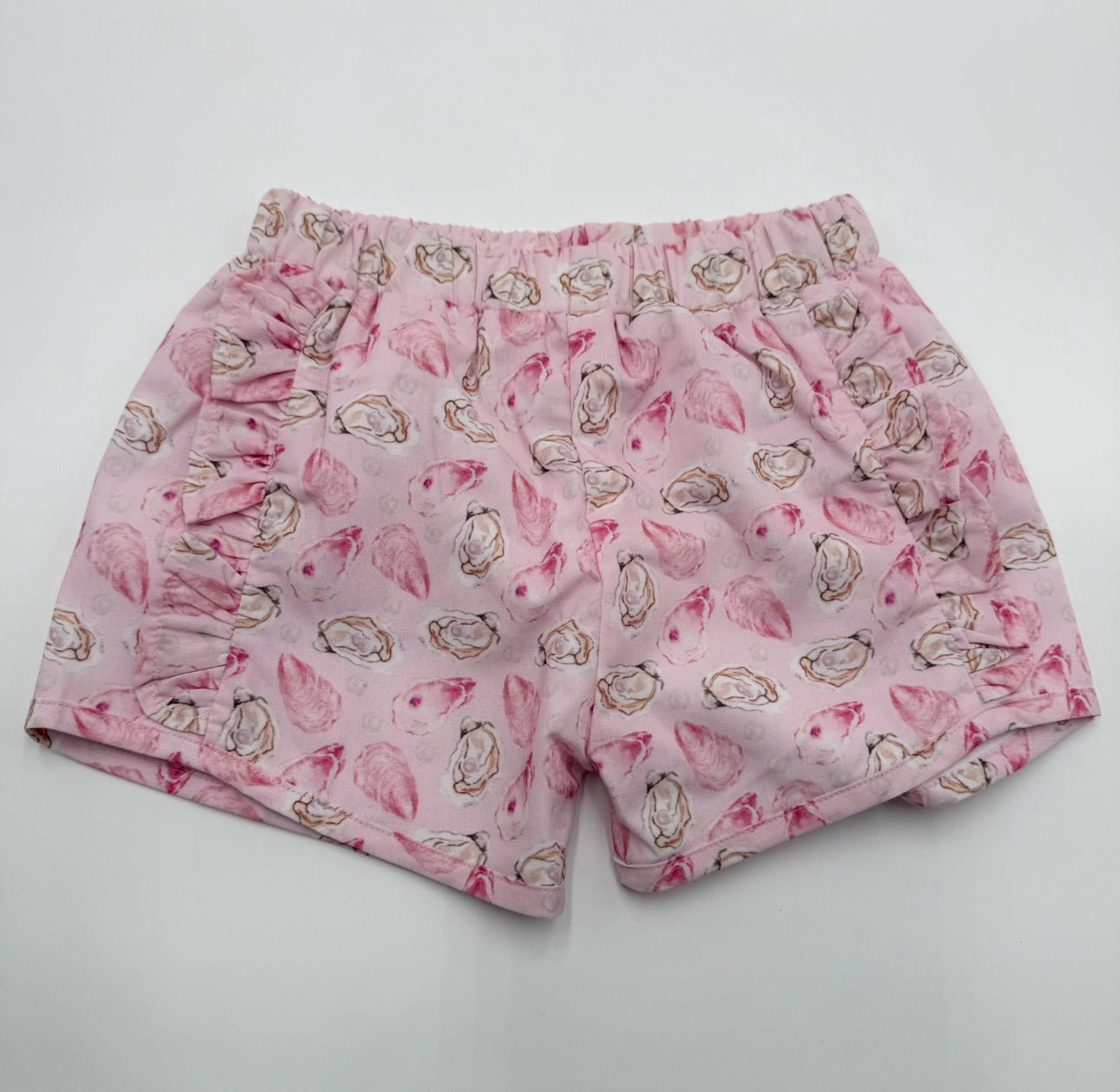 Girls Pink Oyster Shorts