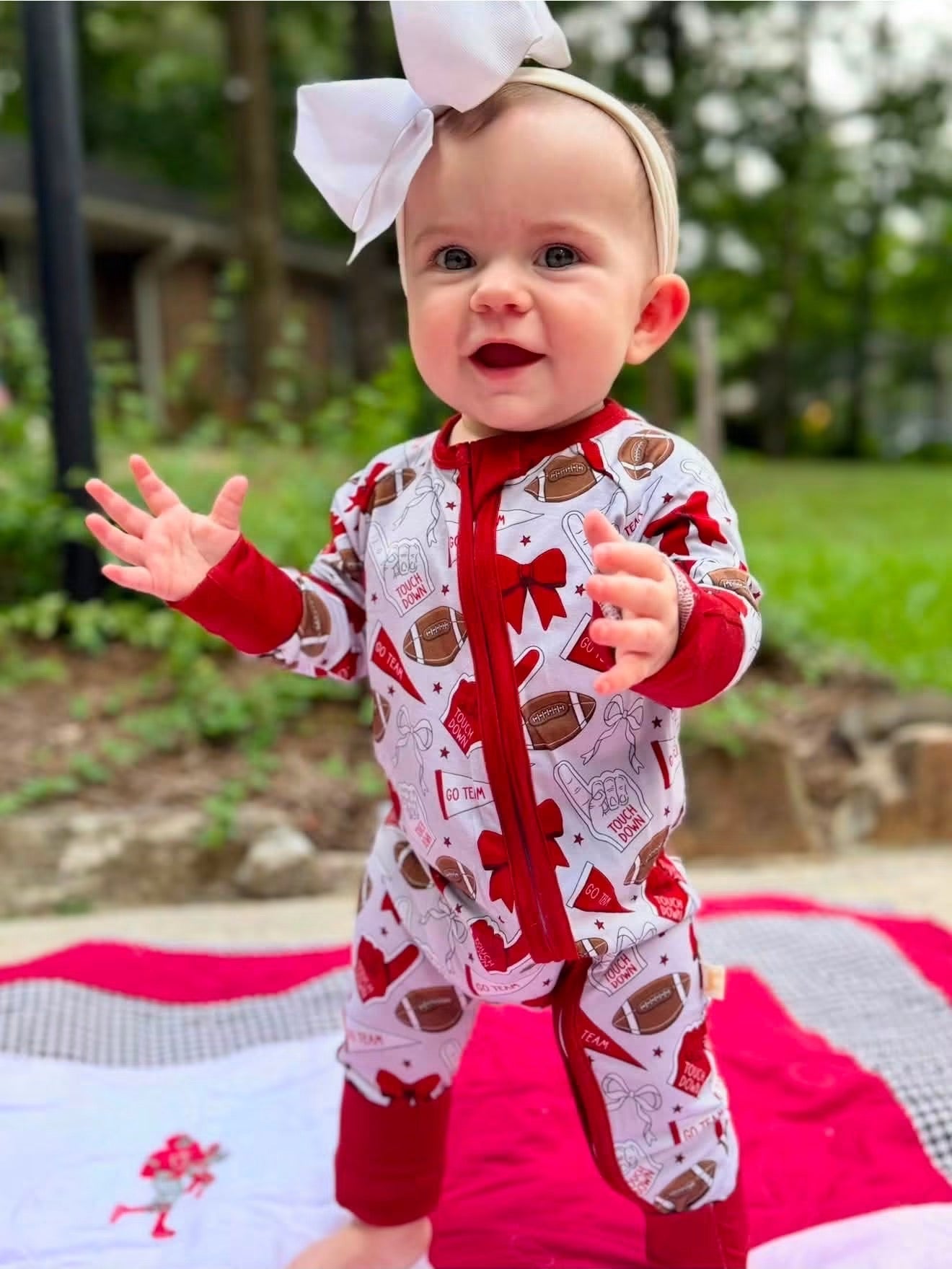 Crimson Fans Kids Zippy