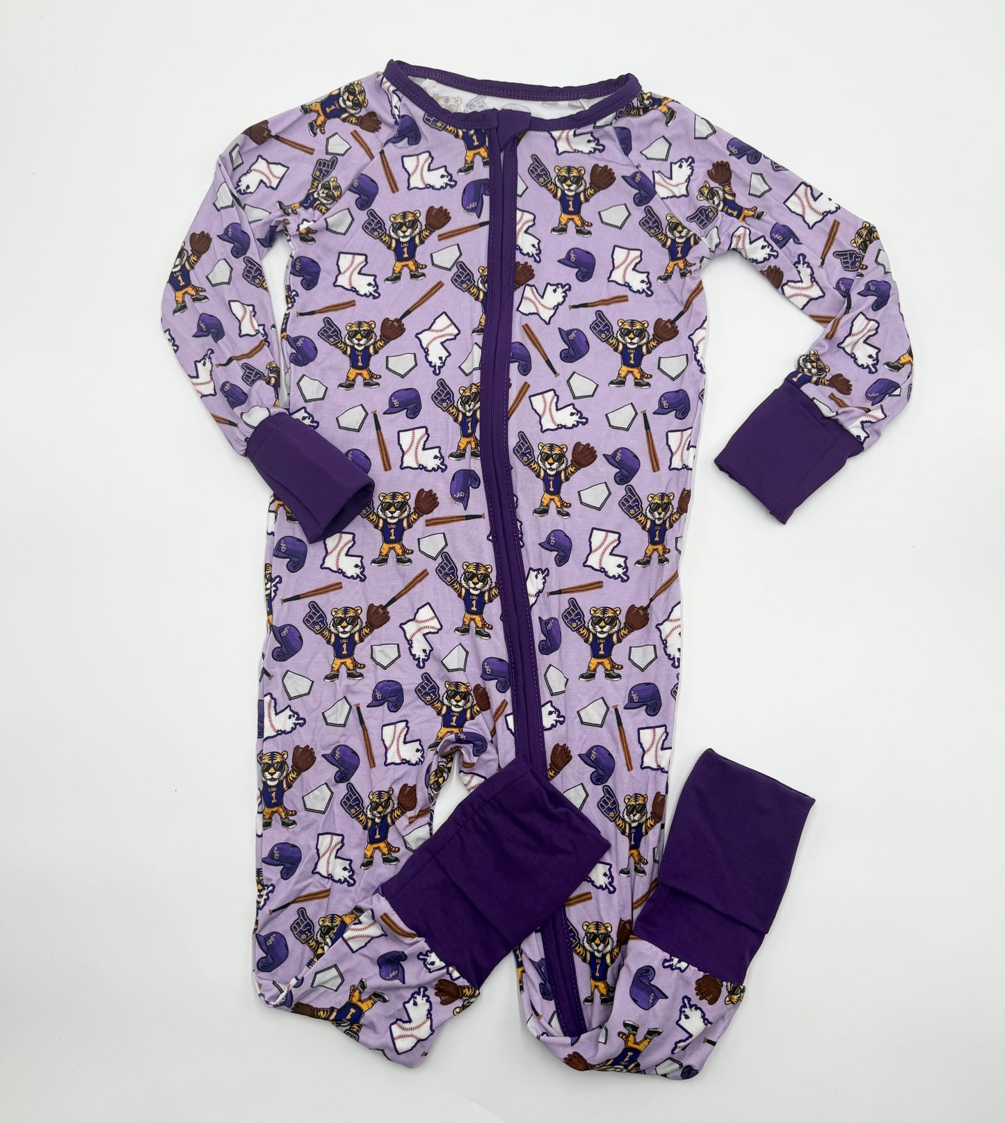 Tiger Baseball Bamboo Zippy