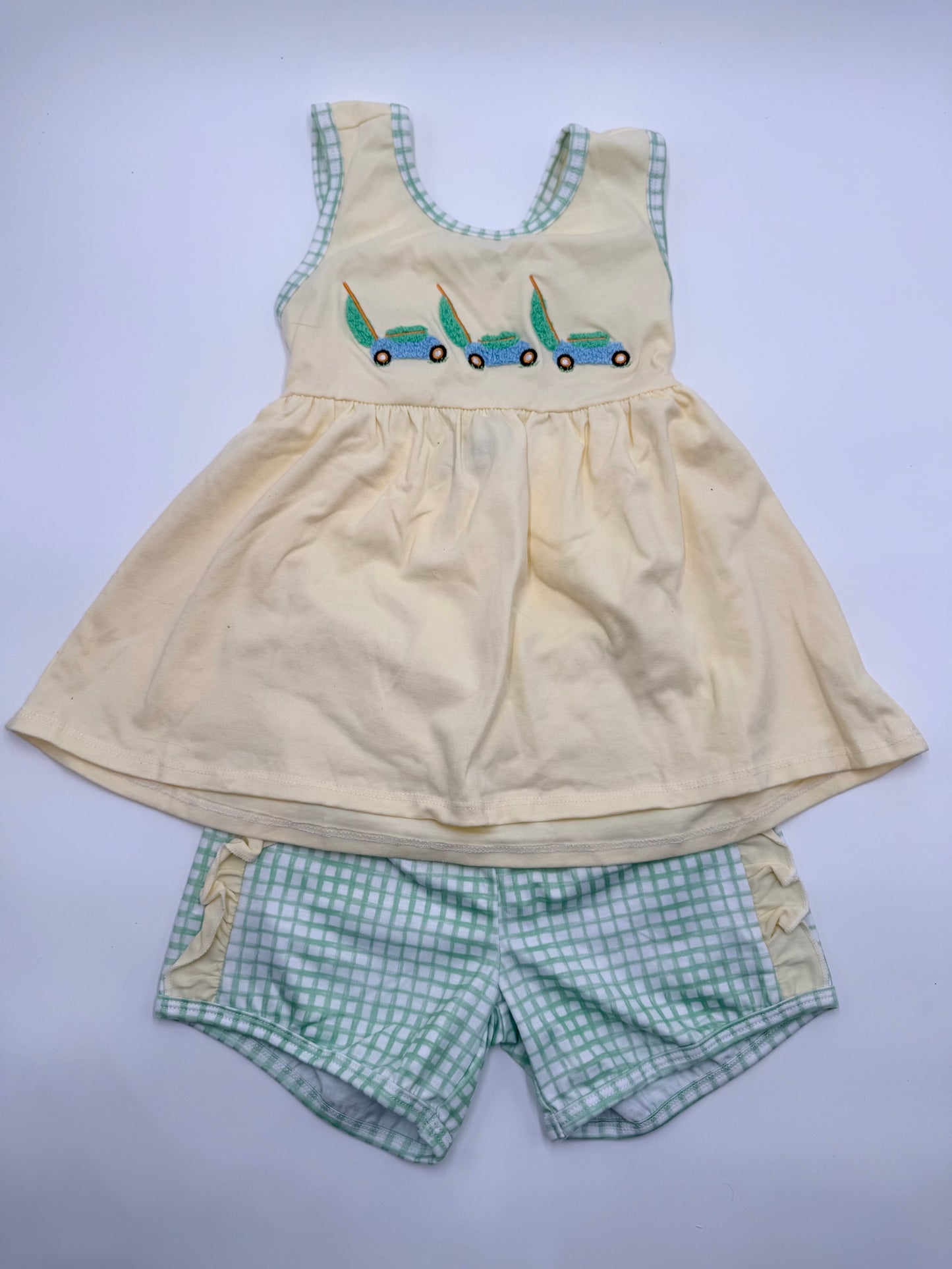 French Knot Lawn Mowers Girl Set