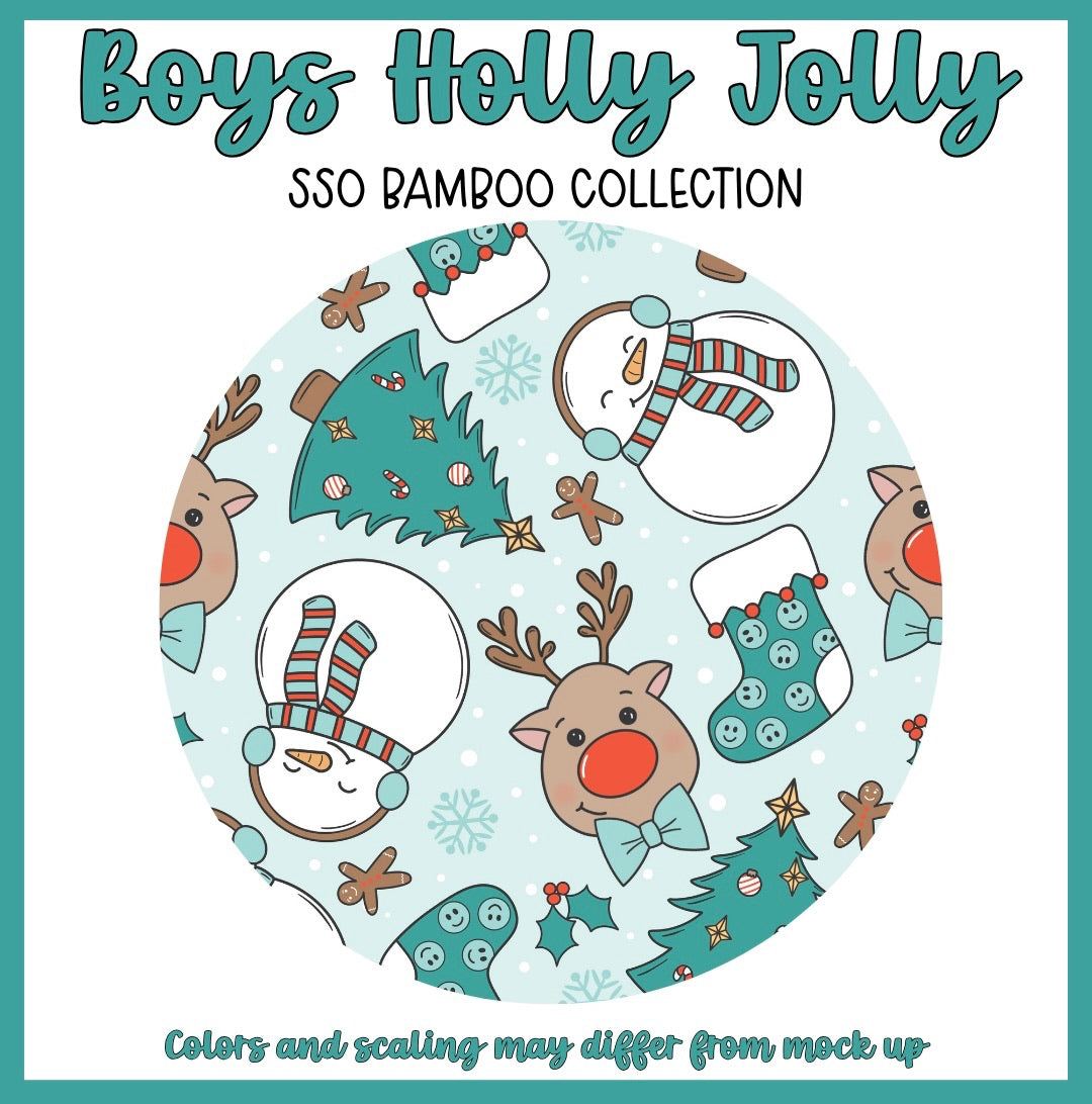 WS XMAS Bamboo: Boys Holly Jolly