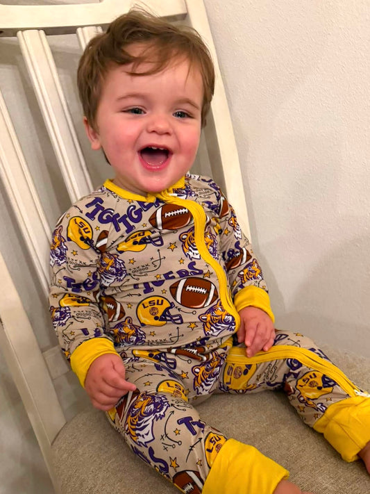Geaux Tigers Kids Zippy