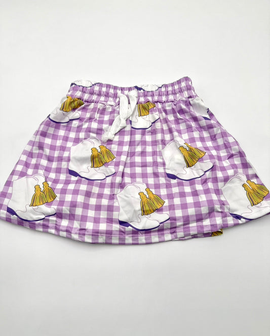 Girls Mardi Boots Gingham Skort