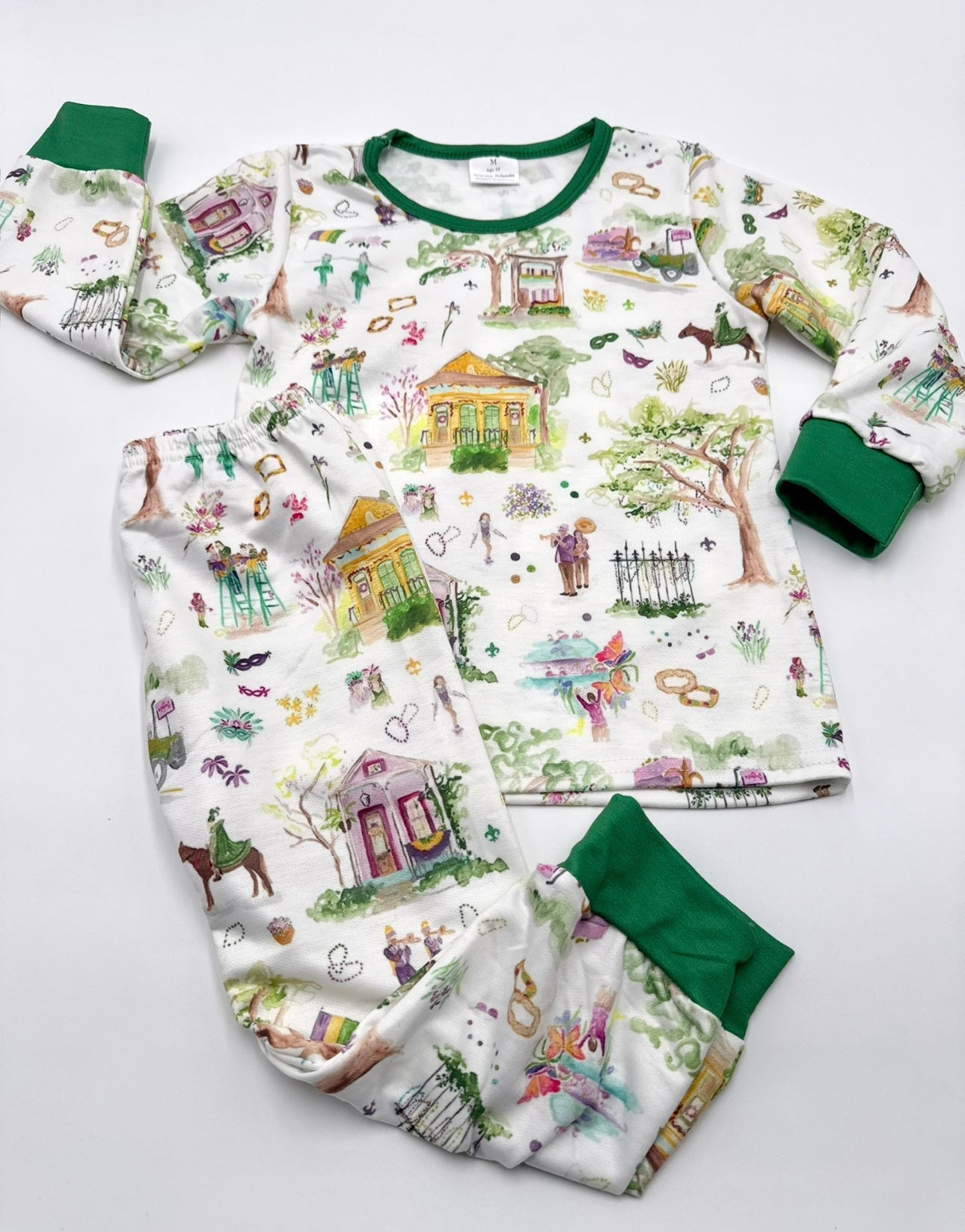 Unisex Party Town Knit Pajama Pants Set