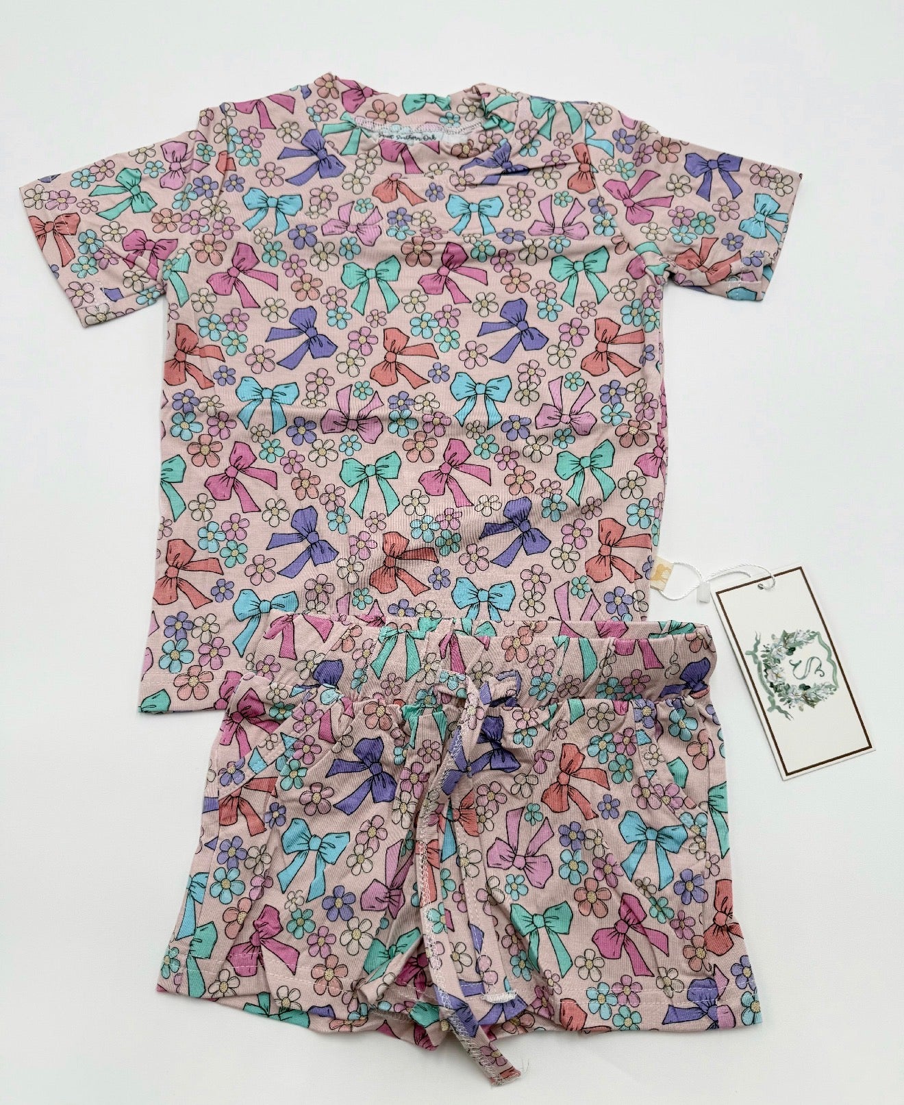 Girls Daisy Bows Lounge Set