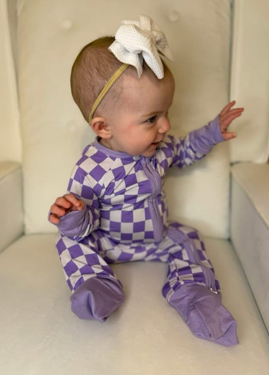 Purple Check Zippy