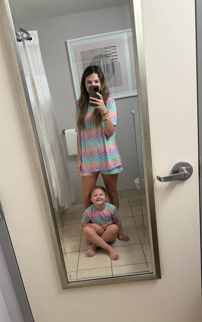 Women’s Colorful Check Lounge Set