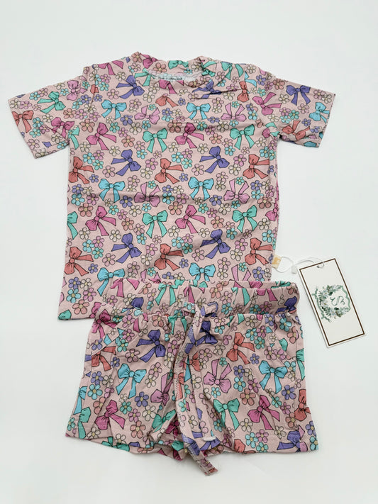 Girls Daisy Bows Lounge Set