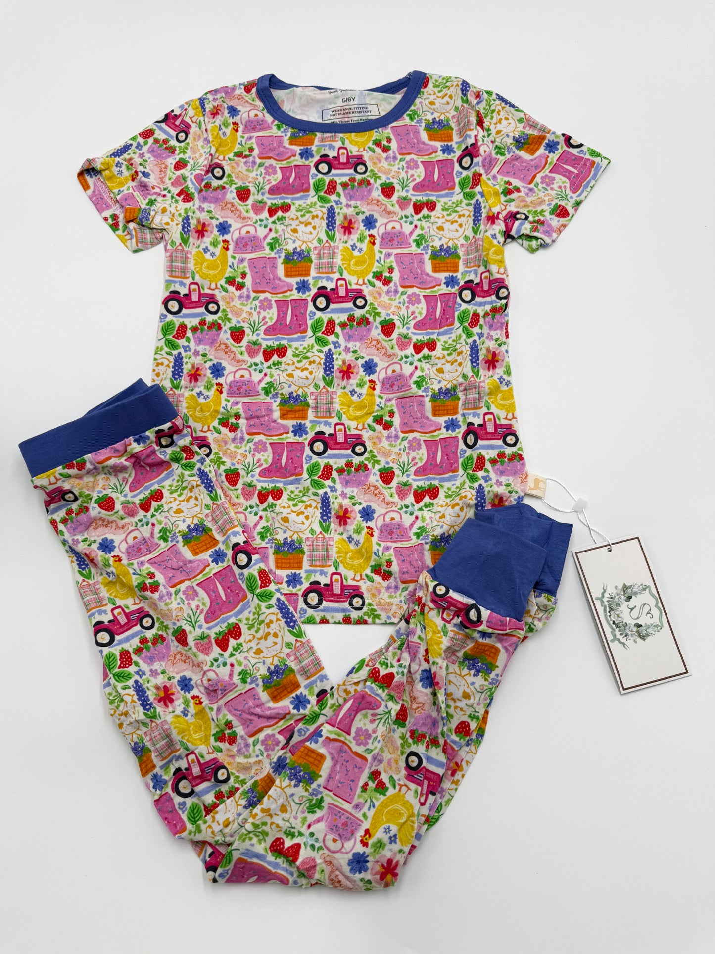 Garden Short Sleeve Pant Set