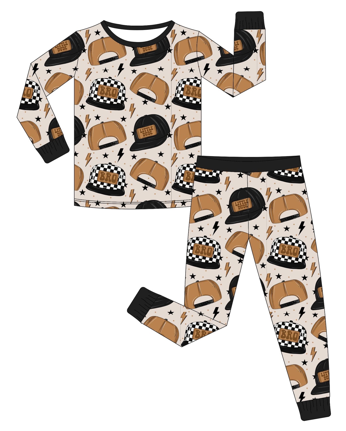 Lil Bro Snapback Pants Set