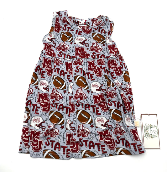 Hail State Girls Twirl Dress