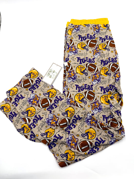 Geaux Tigers Men’s Wide Leg Lounge Pants