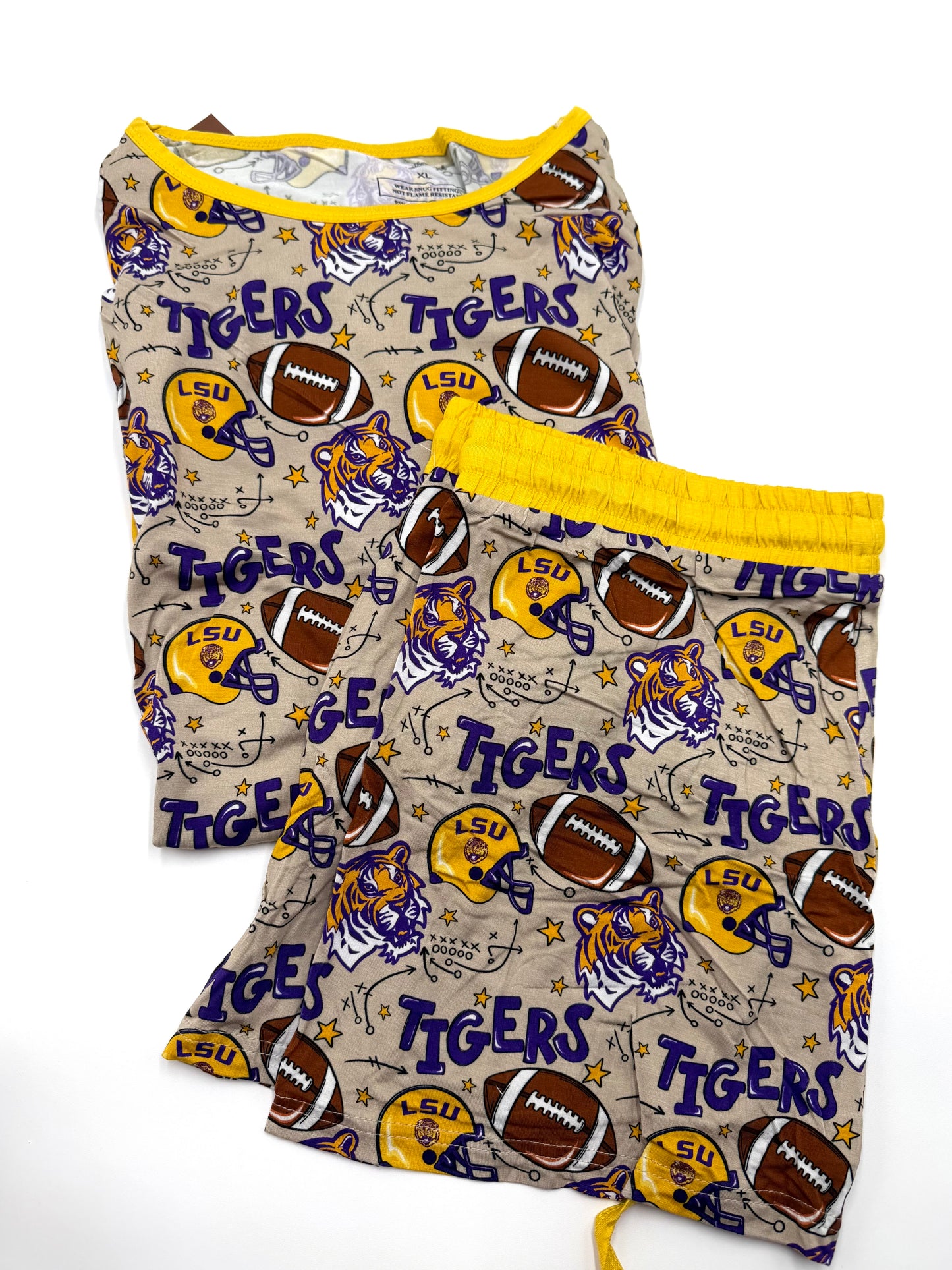 Geaux Tigers Women’s Short Lounge Set