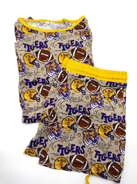 Geaux Tigers Women’s Short Lounge Set