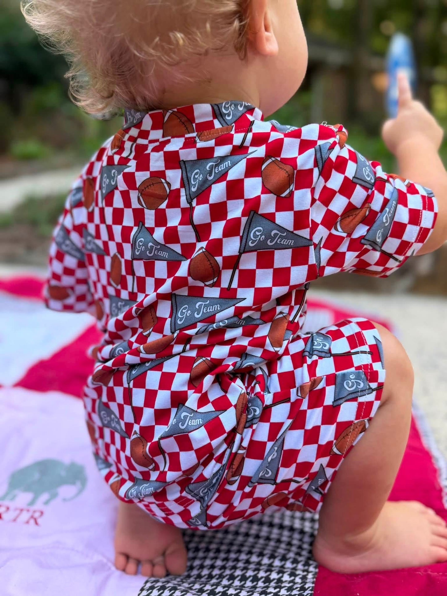 Red Check Kids Lounge Set