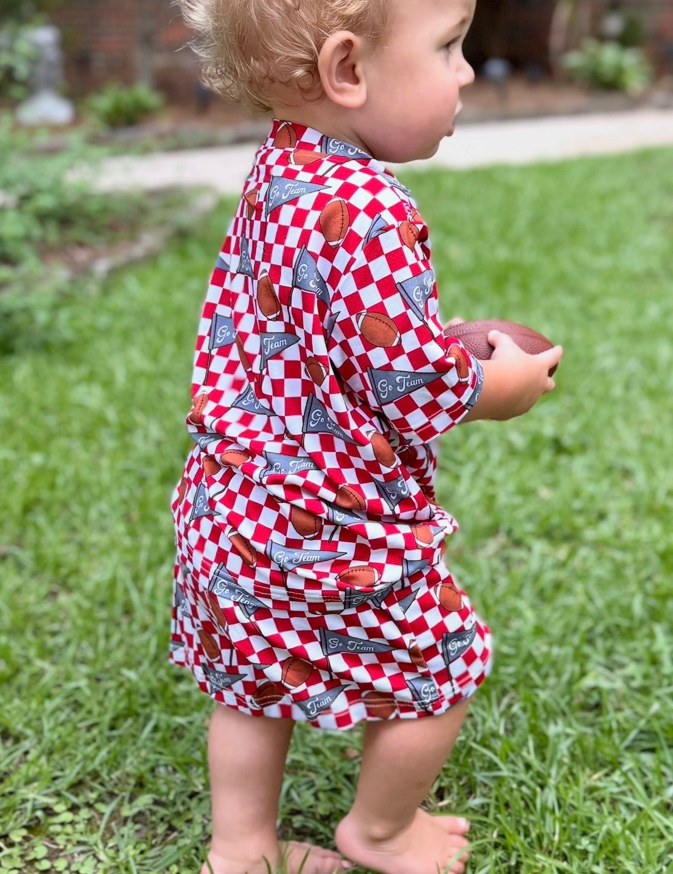 Red Check Kids Lounge Set