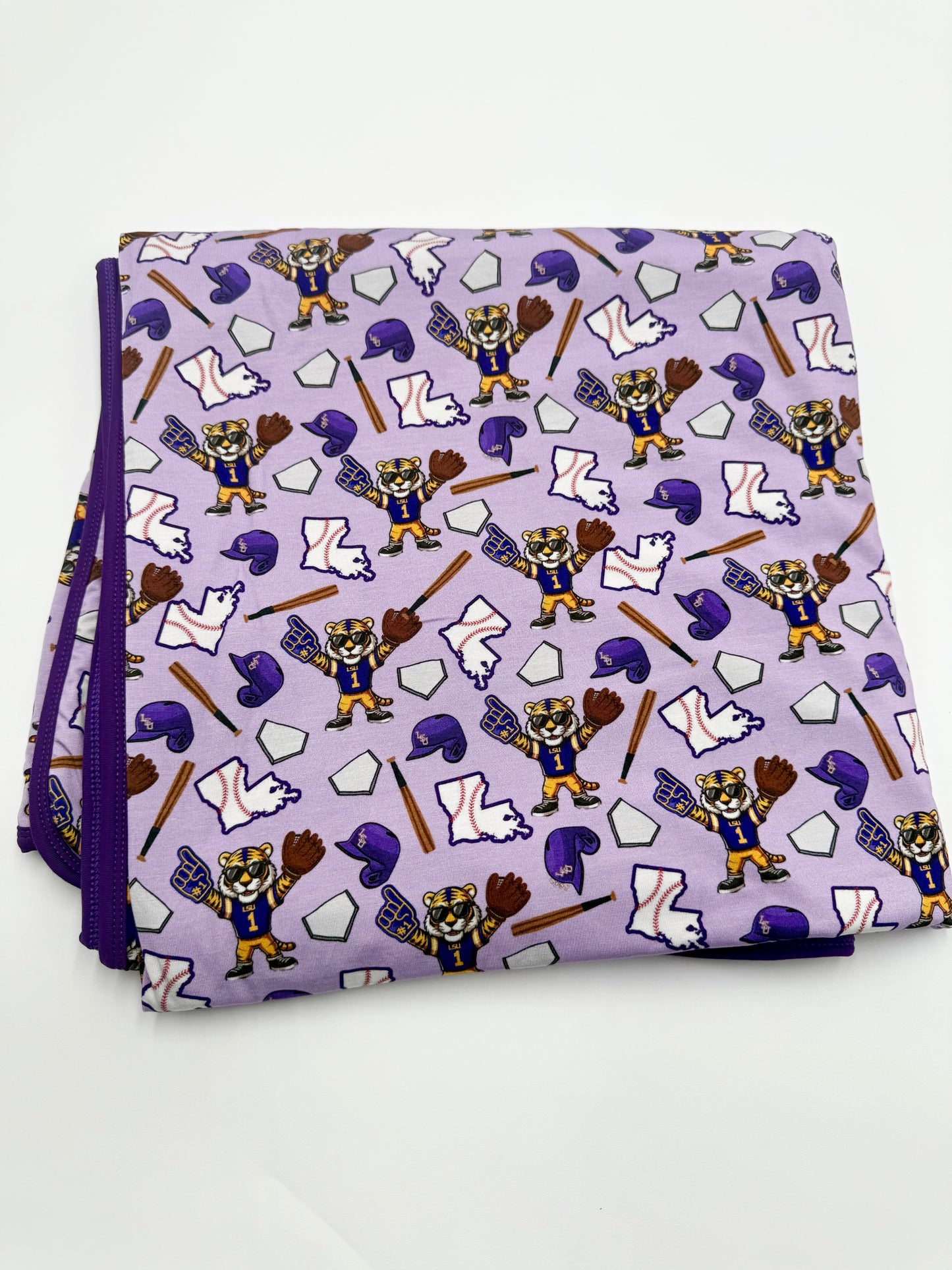 Bamboo Tiger Baseball Blanket
