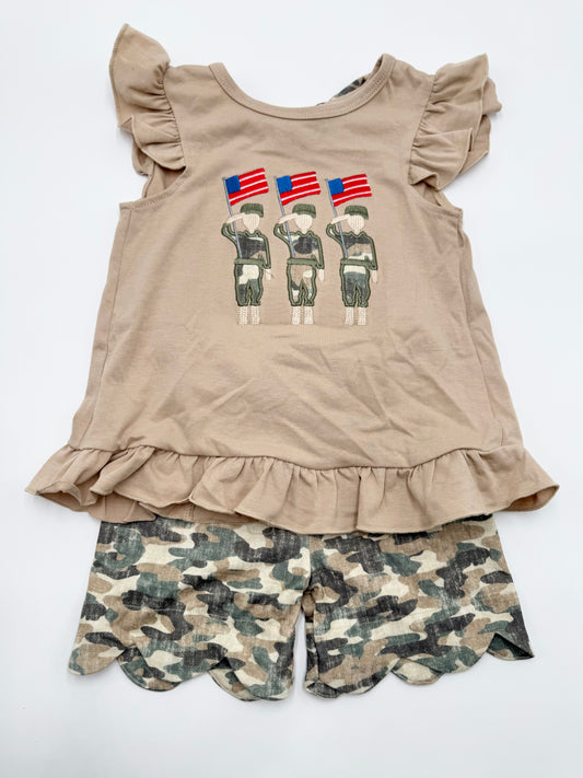 Salute The Troops Camo Girl Set