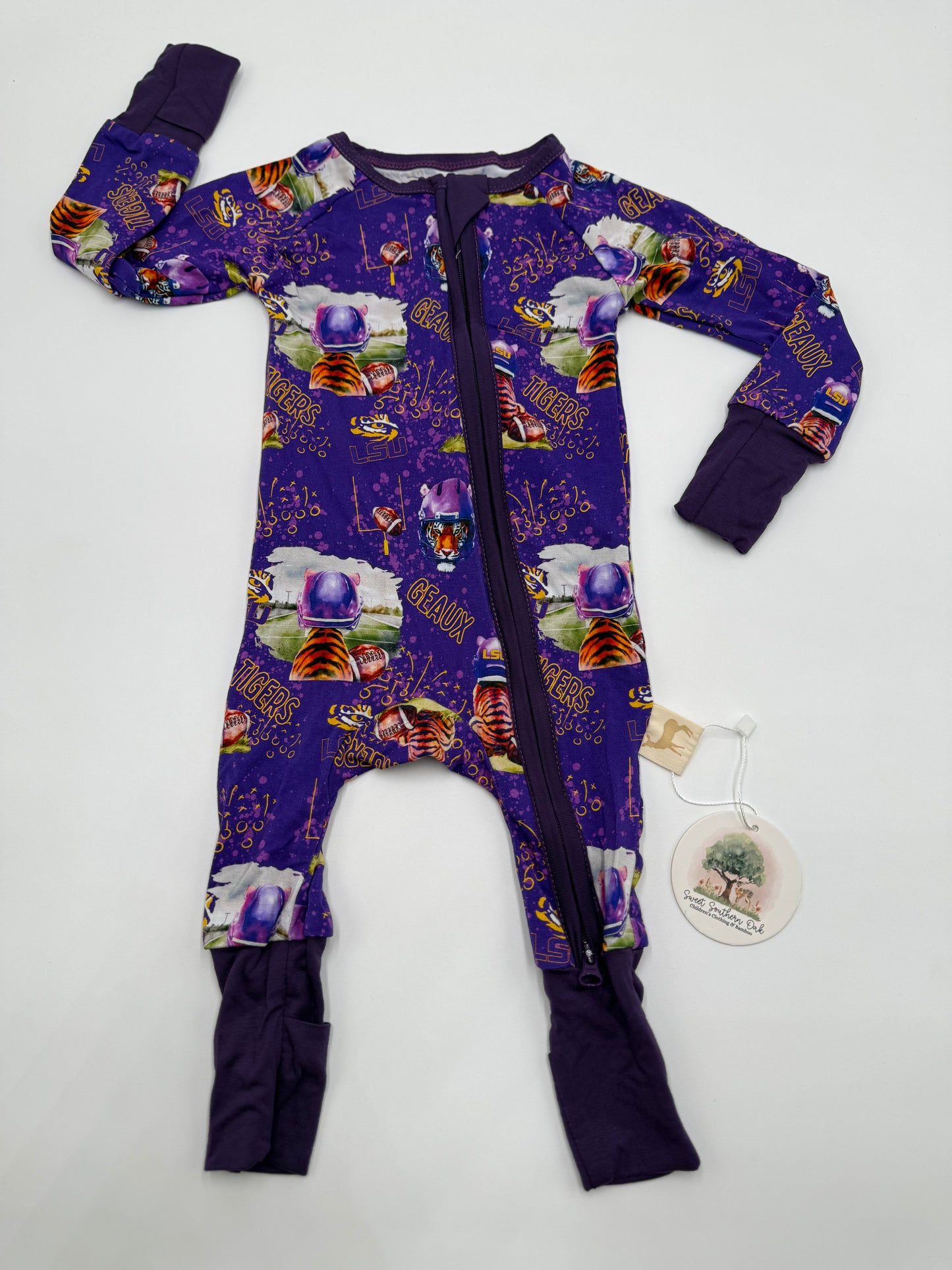 LSU FOOTBALL ZIPPY 0/3M