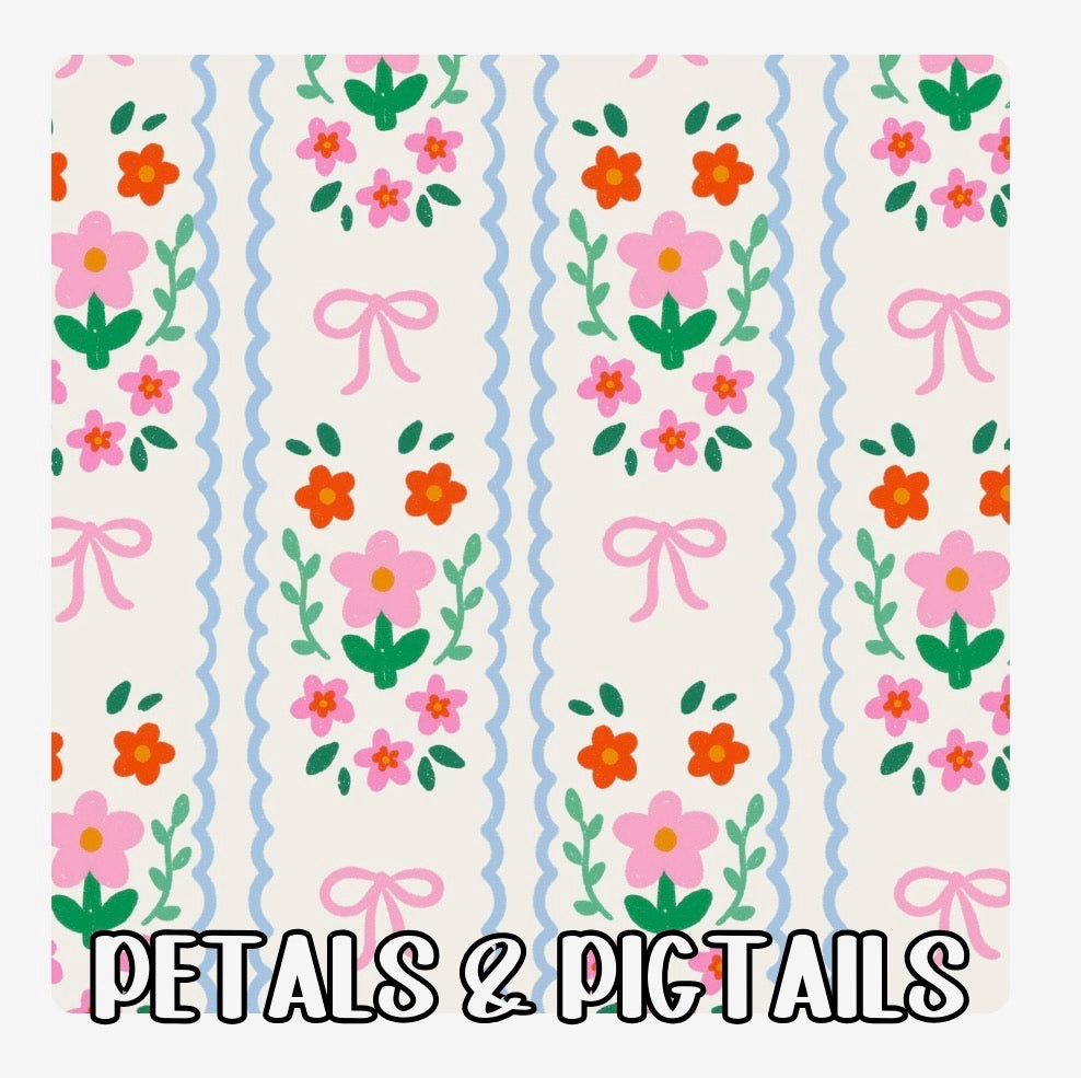 Preorder 2: Girls Petals & Pigtails Bamboo Collection